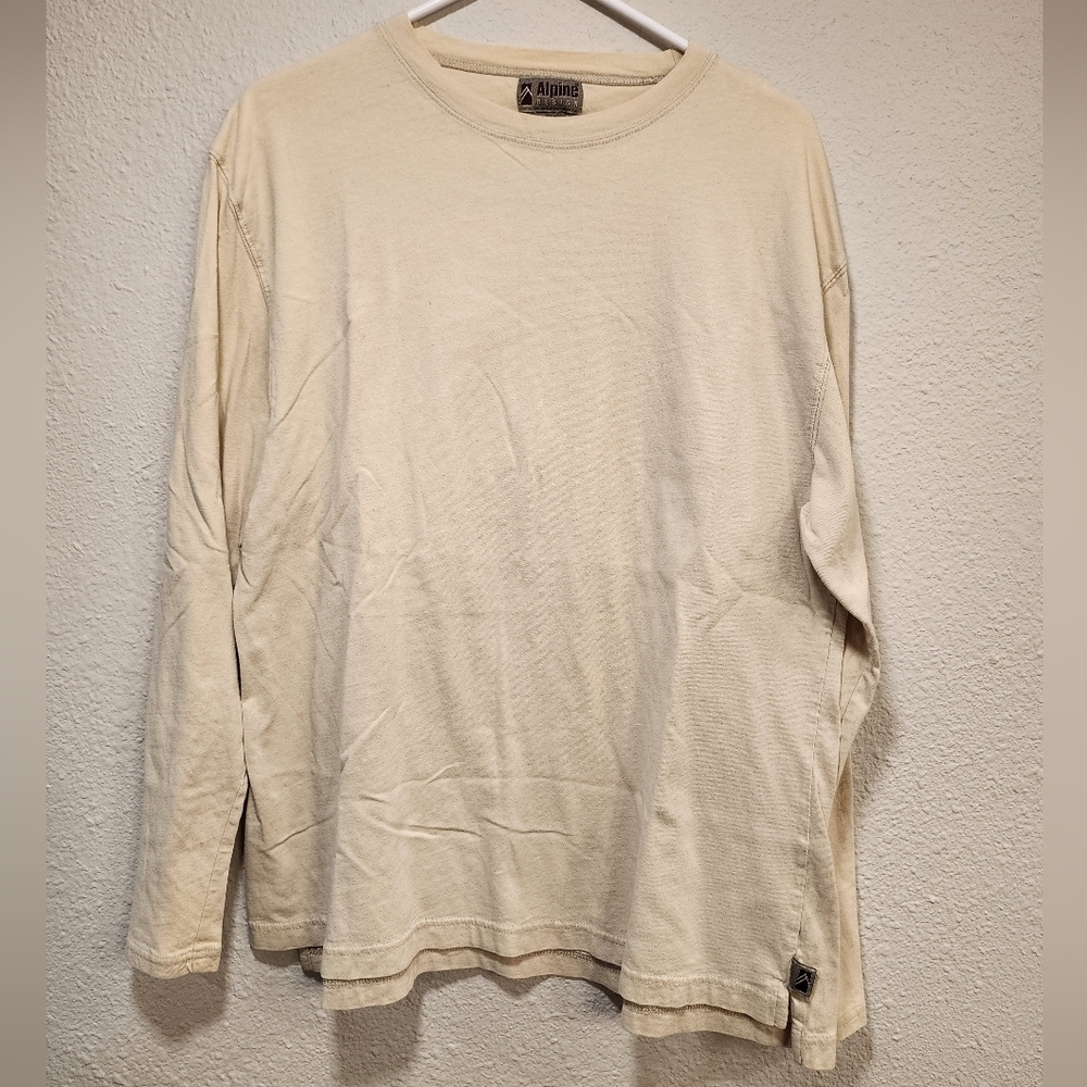 Alpine Design Men's Beige Long Sleeve Shirt